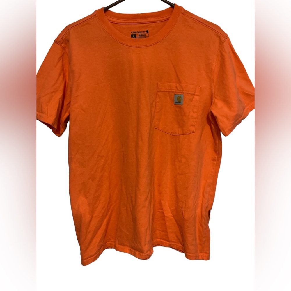 Carhartt Men's Loose Fit Heavyweight Short Sleeve Pocket T-Shirt Large L 12-14